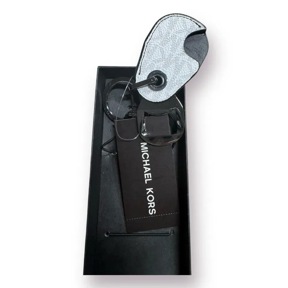 Michael Kors‎ Men's Harrison Leather Bottle Opener Key Fob Gift Box Set